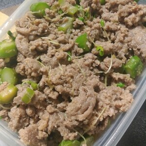 常備菜に！簡単豚ひき肉のピリ辛そぼろ